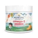 Nordic Naturals Nordic Omega-3 Gummy Fish, Tangerine - 30 Gummy Fish - 124 mg Total Omega-3 med EPA & DHA - Non-GMO - 30 portioner