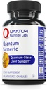 Quantum Nutrition Labs Turmeric - Kurkuma Kapselit, Turmeeric Curcumin täydentää, maksan tuki, 500 mg Curcuma per kapseli - 60 Kasvissyöjä Kapselit