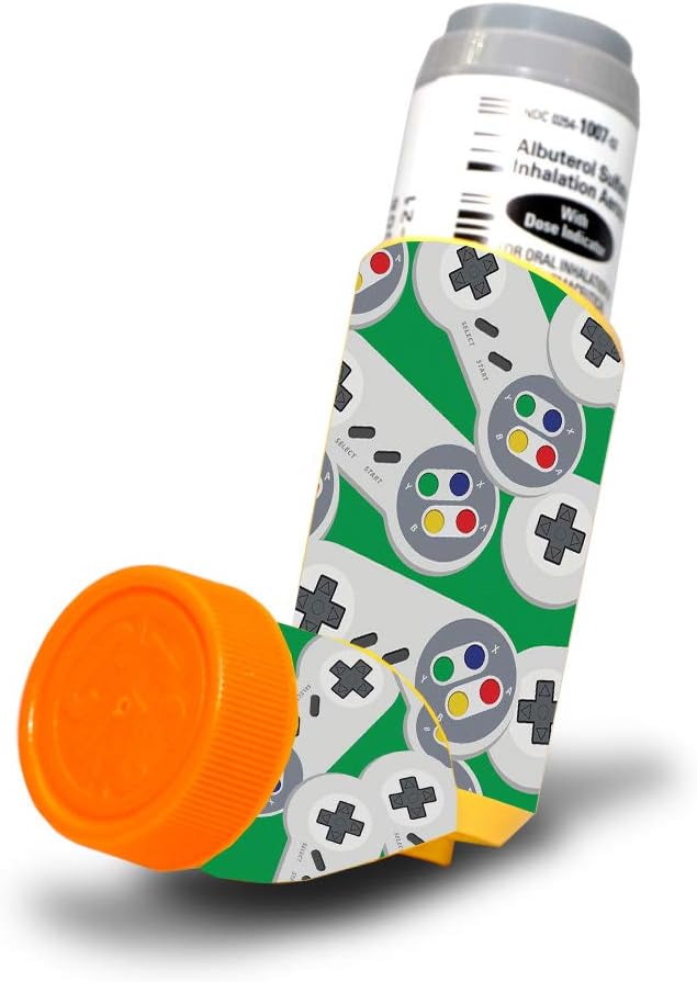 MightySkins Skin for Proventil HFA Astma Inhaler - Retro Contro Controllers 3 ...