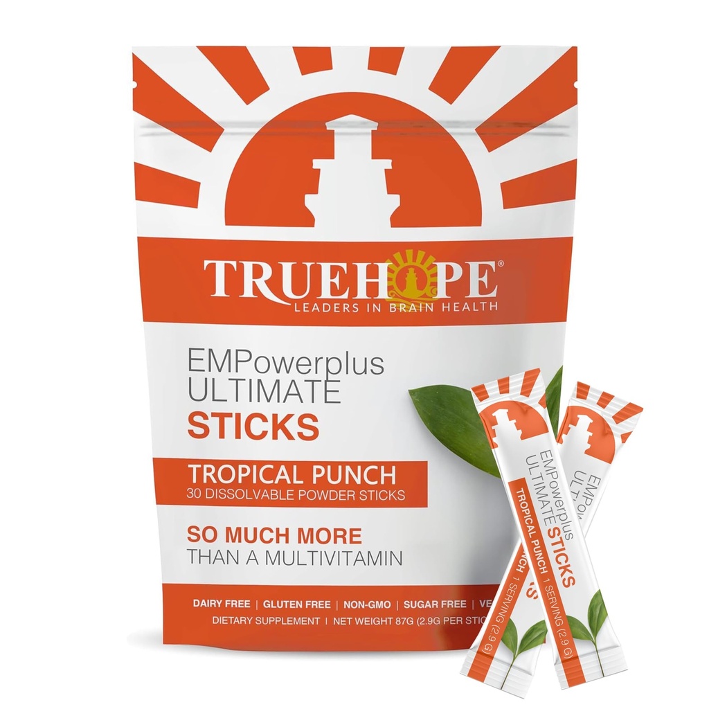 Truehope Multivitamiini Nootropic Puches kanssa Inositoli - kerran päivässä EMPowerplus Ultimate Sticks - 30 Count (trooppinen)