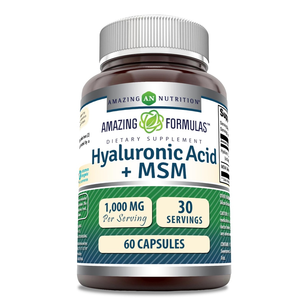 Hämmästyttävä Formula Hyaluronic Acid & MSM Supplement 