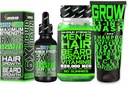 Parran kasvu Kit w/Grow 11-in-1 hiusten kasvu Shampoo miehille & hoitoaine w/Biotin + parta kasvu vitamiineja & hiusten kasvu vitamiineja miehille + 6X Liquid Biotin Collagen - Formuloitu Amerikassa