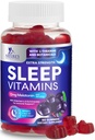 Sleep Gummies kanssa Melatoniini 12 mg - Extra Strength Univitamiini Gummy, Natural Melatoniini Gummy, Satunnainen uni tuki täydentää aikuisille, Vegaani, ei-GMO, Gomitas para Dormir - 60 Gummies