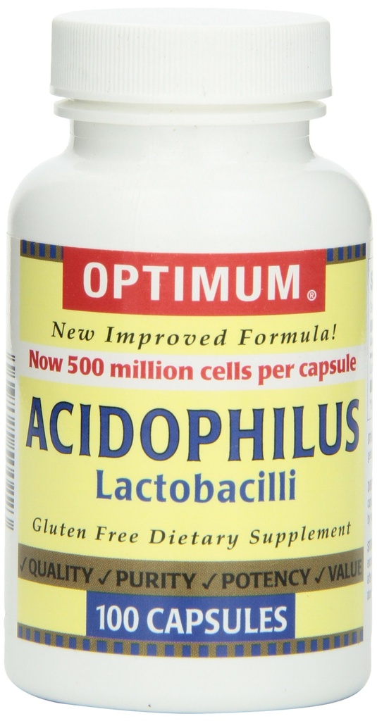 Optimum Acidophilus Lactobacilli Kapselit, 100