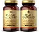 Solgar Folate 1,333 mcg DFE (Folic Acid 800 mcg) - 250 tabletter, Pack of 2 - Prenatal Support - Non-GMO, Vegan, Gluten Free, Dairy Free, Kosher - 500 Total Servings
