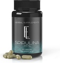 Lumotut elävät Spirulina-kapselit - 90 x 500 mg, korkeatehoiset kasviperäiset superruoka-aineet, lisäravinteet, ei-muuntogeeniset kasvisolut Vegaanit Ystävälliset kapselit
