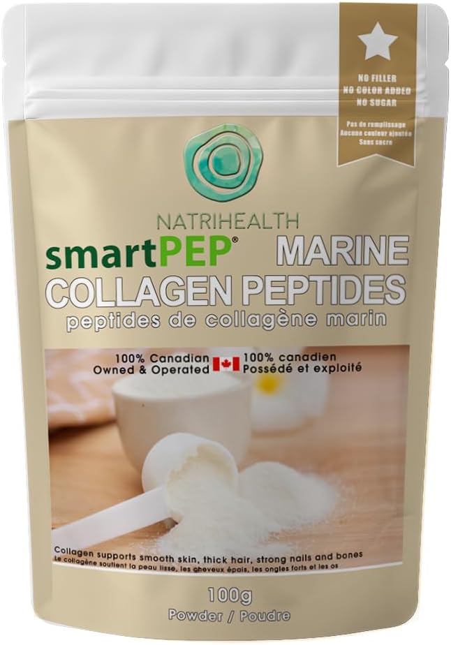 SmartPEP Hydrolized Marine Collagen Peptides Powder (100 g) Wild Caught Fish, Erittäin arvokas Marine Collagen Supplement, Mauton, Great for Skin