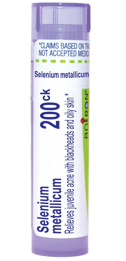 Boiron Selenium Metallicum 200Ck nuorten akne kanssa Blackheads - 80 Pellettiä