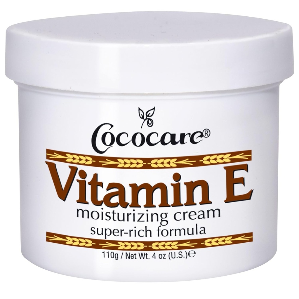 Cococare E-vitamiini Super Rich Formula Kosteuttava Cream - High Potency Skin Moisturizer - 4 Oz