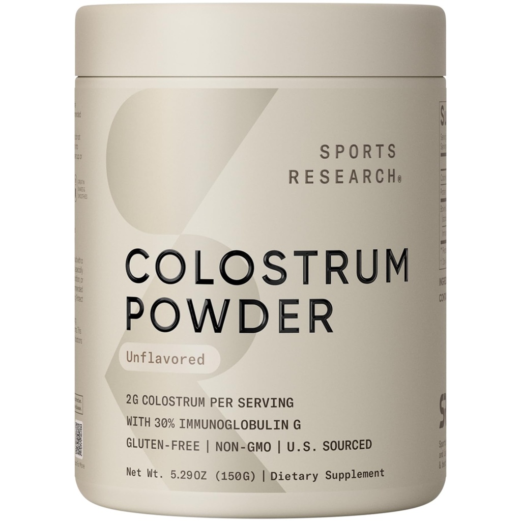 Sports Research® Naudan Colostrum Powder 