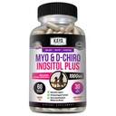 Kaya Naturals Myo & D-Chiro Inositol Plus stöd för kvinnor, vitamin B8-60 kapslar