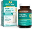 Nouri Prenatal Health Probiootit ja Omega Kapselit, Prenatal Probiootit naisille, Aids Digestion ja ravinne imeytyminen äidille ja vauvalle, ottaa päivittäin - 30 päivän tarjonta