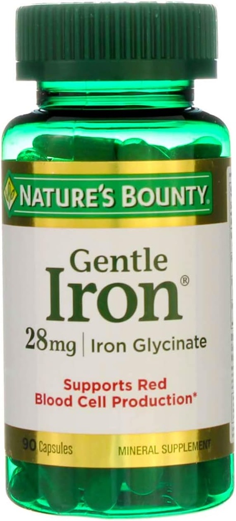 Nature's Bounty Gentle Iron - 28 mg - 90 kapselia