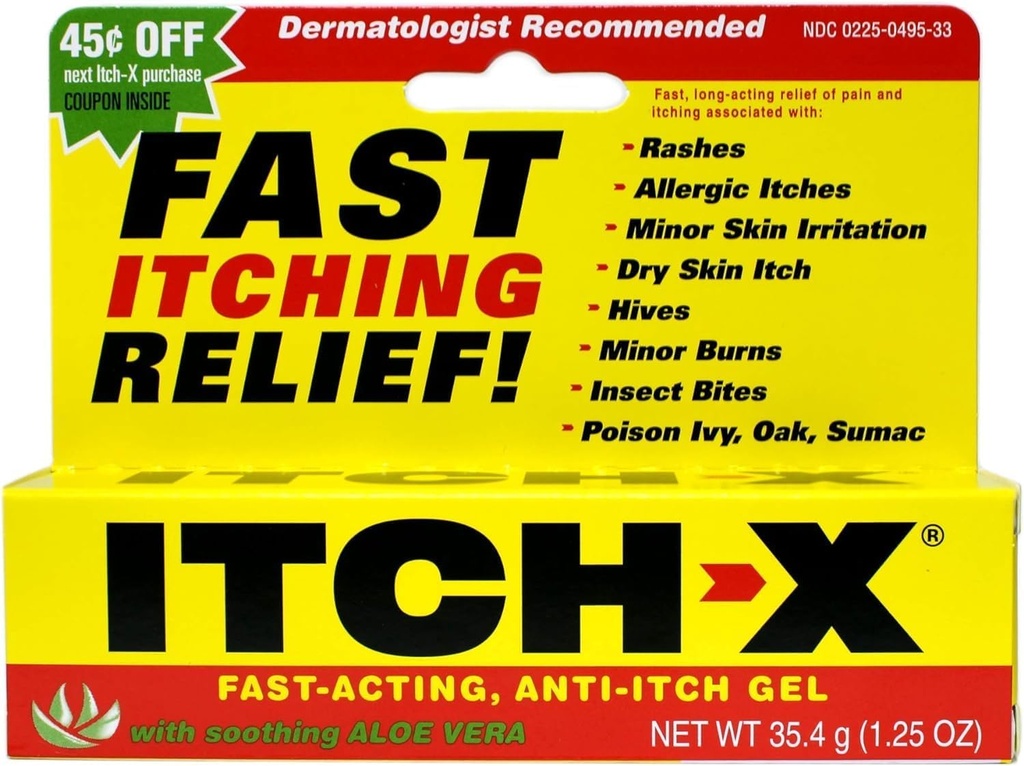 788802 Tube Anti-Itch Itch X Gel 1.25oz Kvantitet av 1 enhet av Ascher, BF & ...