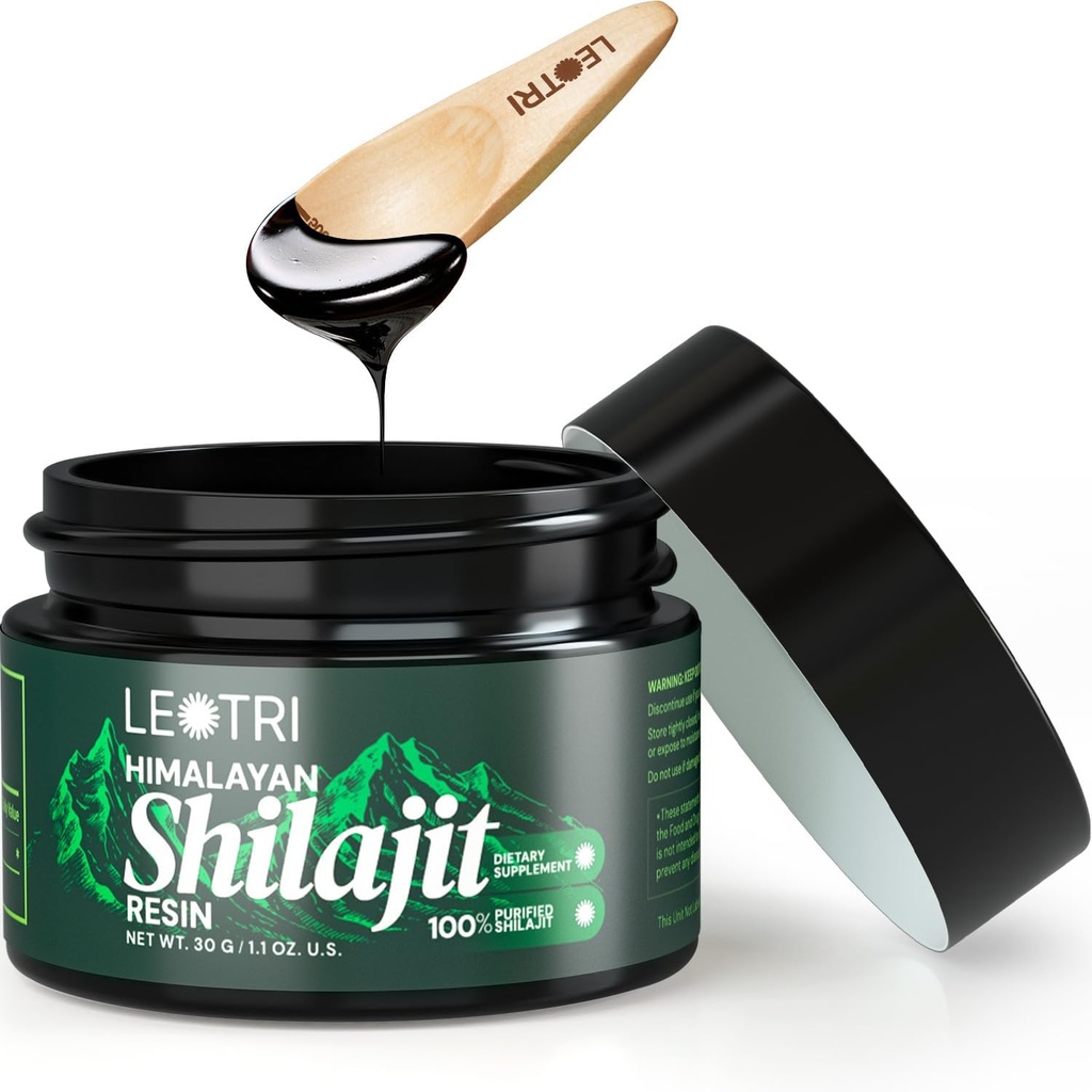 Shilajit Hartsi Pure Himalajan Organic: Aito Fulvic Acid with Trace Minerals - Natural Himalajans Shilajit Resin for Men and women's Energy Immunology Support (Blackish-Brown)