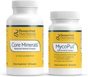 Tutkitut ravintoaineet MycoPul Binder & Core Minerals Bundle - Tuki Mineraalien tila kehon aikana Binder Protocols (2 tuotetta)