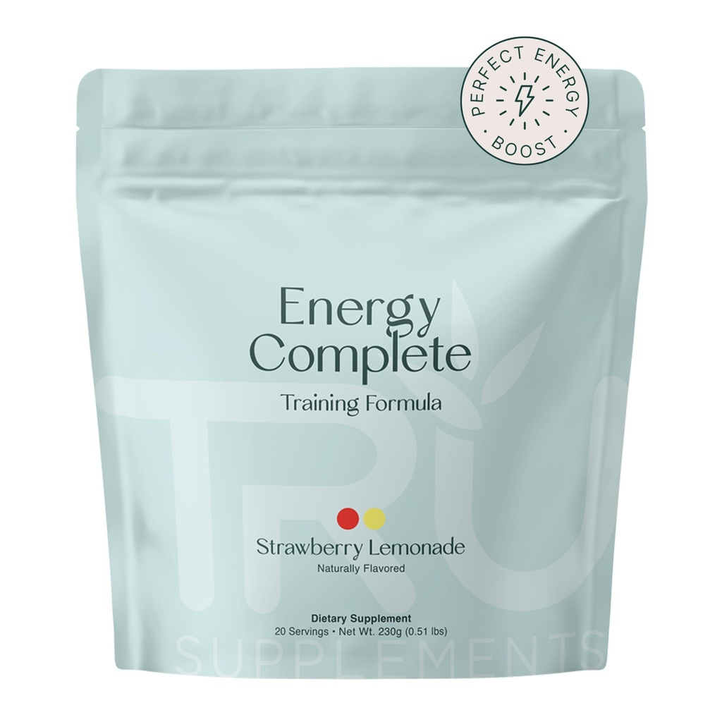 TRU lisäravinteet energia, Pre workout koulutus Formula, vegaaninen ystävällinen, Ei jitterejä, parantaa harjoittelua suorituskykyä, luonnollisesti uutetut makuja, 20 tarjoilua (Strawberry sitruunaa)