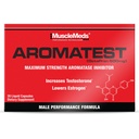 MuscleMeds AROMATEST Testosteroni Booster & Aromataasin estäjä, alentaa Estrogeeni, tukee lihasten rakentaminen & vahvuus, anti-aging Hormonin korvaaminen miehille, 30 nestekorkkia