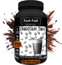 Fresh Field Chocolate Protein Powder - 25g Whey Protein Isolate, Gluten-Free & Soy-Free, Sugar-Free, 30 Servings - Natural Whey Protein Powder för träning Fitness & Nutrition Shakes - 2,36 lb