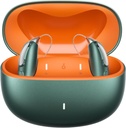 Ladattava Bluetooth kuuloapuvälineet lievästä vakavaan kuulon menetys - OTC - Smart Fitting - RIC (Receiver-in-Canal) Design with noise reduction - Sisältää latauslaatikko, vihreä