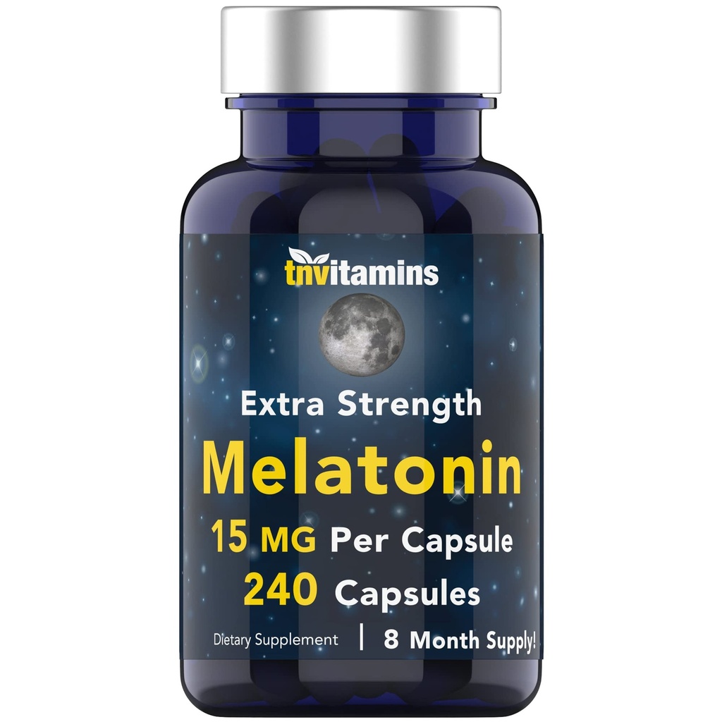 tnvitamiinit Melatoniini 15 MG Per kapseli (240 kapselia) 