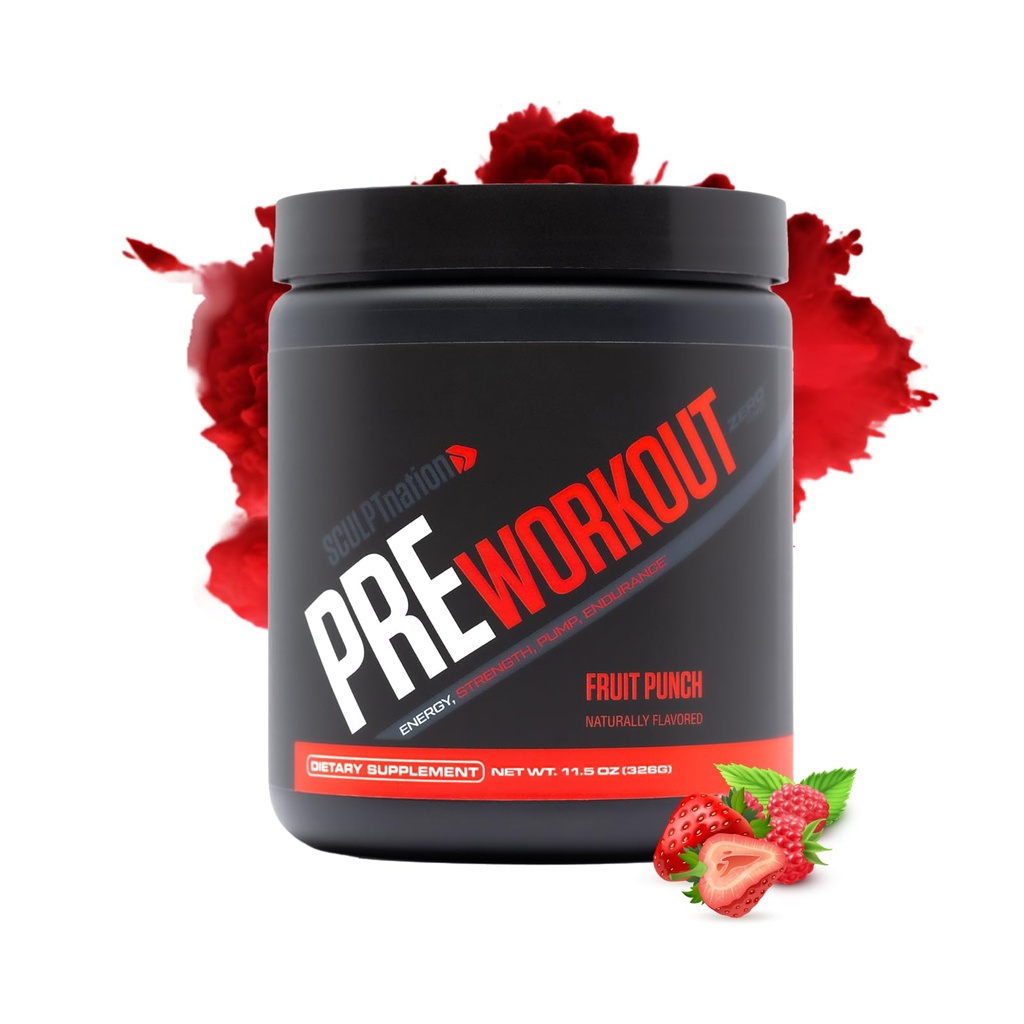 Veistos Nation by V Shred PreWorkout - Premium workout jauhe kanssa Aminohapot lopullinen suorituskyky, kestävyys, ja energia tuki, hedelmäpunch - 30 tarjoilua