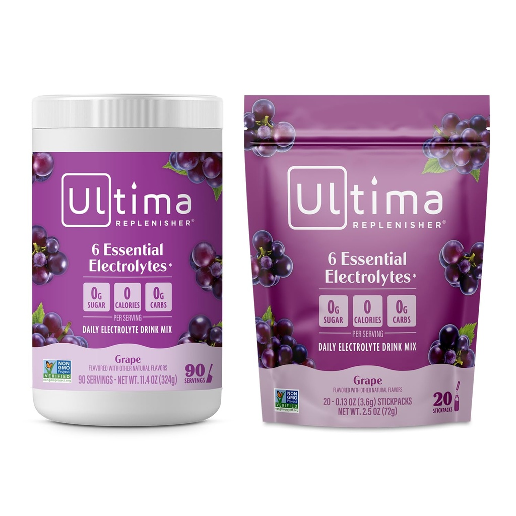 Ultima Replenisher Electrolyte Powder Drink Mix Bundle 