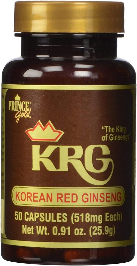 Prince Gold ® Korean punainen Ginseng kapselit (50 ct)
