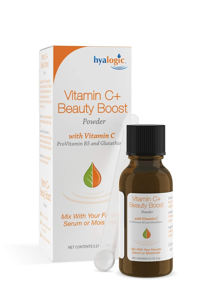 Hyaloginen C+ Beauty Boost Powder ... Luo uskomaton ihon kosteuttaja lisäämällä jauhettu C-vitamiini ProVitavan B5 & Glutatione kanssa suosikki kauneus seerumi 0,21 Oz (6 grammaa)