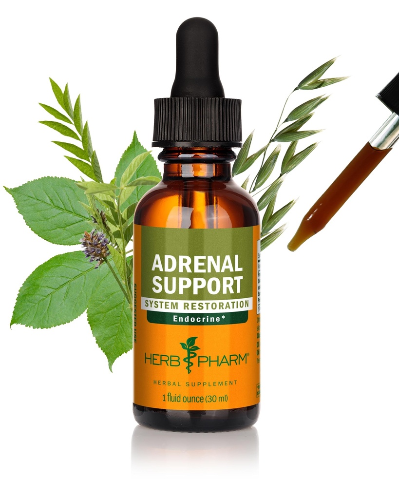 Herb Pharm lisämunuaisen tukea nestemäinen kasviperäisten Formula Eleuthero ja lakritsi nestemäiset uutteet - 1 Ounce