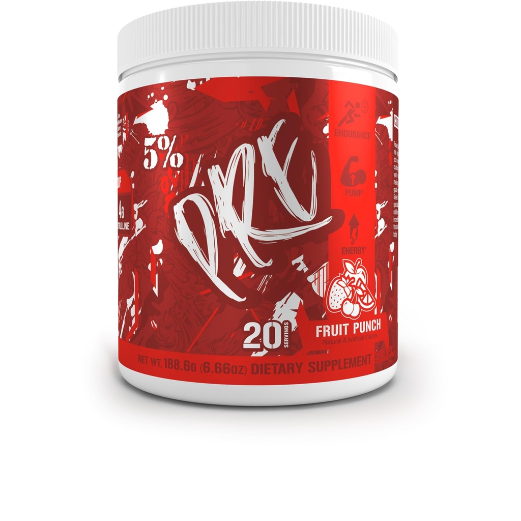 5% Nutrition Code Red Series Pre Treenout Powder for Men & Women 
