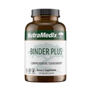 NutraMediax Binder Plus - Comprehensive Toxin Binder & Body Detoxifier - Prebiootti Antioksidantti Tuki + Inulin, Bentonite, Aloe Vera, Aktivoitu hiilihiili, Fulvic Minerals & Chitosan (120 kapselia)