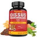 Super Cissus Quadrangularis Extract Capsules med Boswellia, Guggul, Turmeric, Pepper | 3 månader Supply
