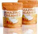 Superfoods Company Amazing Creamer Collagen - Keto Creamer-Hyaluronic Acid & MCT Oil - Brain Boost & Curbs Cravings - Tukee Terve iho & hiukset - Ruokavalio-perjantai [60 tarjoilua] [Salted Caramel]