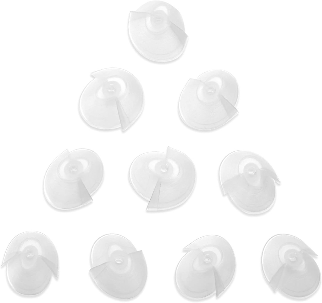 MEDCA Hearing Aid Standard Receiver Tulip Domes kompatibel med GN Resound Sure Fit - 10-Pcs Universal Invisible Tip Replacement Ear Domes för BTE PSAP Hearing Amplifiers och Open Fit Models, Clear