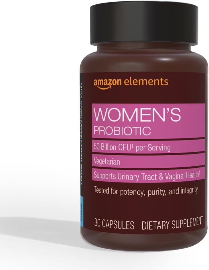 Elements One Daily Women's Probiootti, Tuki virtsateiden ja emättimen terveys, 50 miljardia PMY (7 kantaa), Lactobaccilus ja Bifidobacteria sekoitus, 30 kapselia