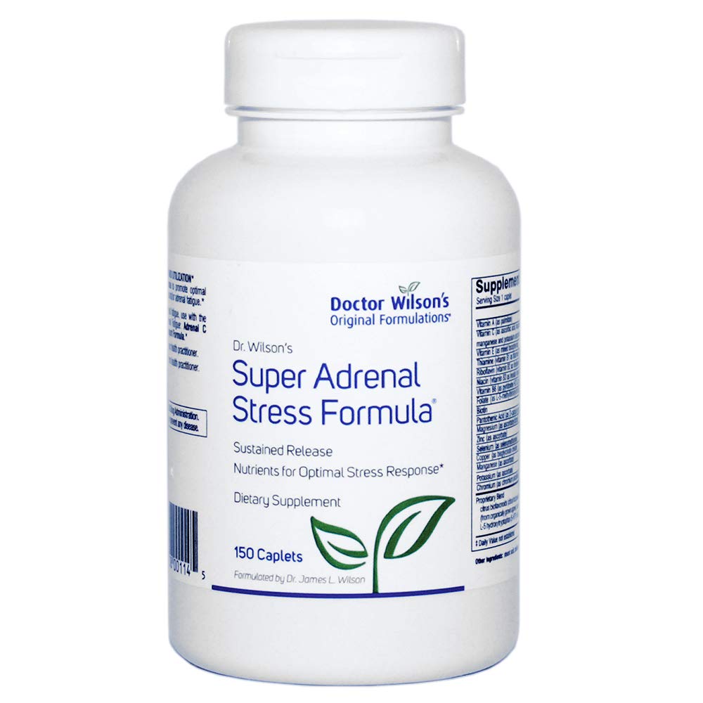 Doktor Wilsons ursprungliga formuleringar Super Adrenal Stress Formel 150 kapell Adrenal, HPA Axis, trötthet och energistöd