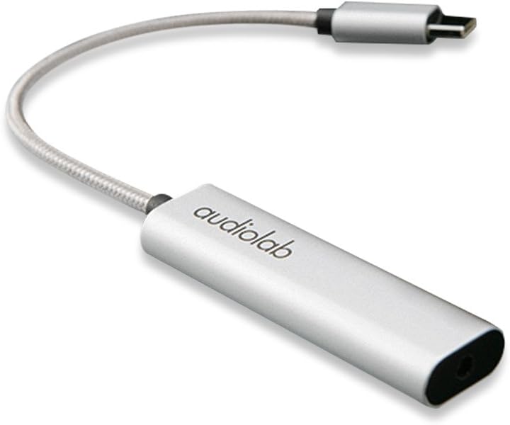 Audiolab Portable Headphone Amplifier Audio Powered USB DAC Headphone Amp for Phone (Android, USB-C Port)