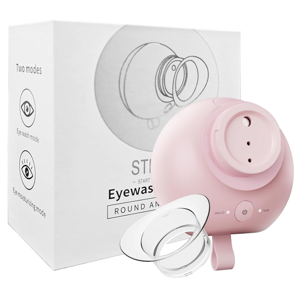 Nano Eye Mist Sprayer & Eye Washing Kit, kannettava silmän Mister silmäluomen lievittää kuivia silmiä, ladattava silmän höyrystin silmän Drops Tool for Dryness, Stie, ihon SPA kotona, toimisto, Travel (Pink)