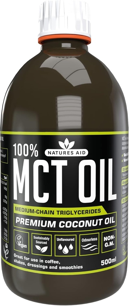 LUONNONVARAISUUSTUKI Mct Oil 100%, 500 ML