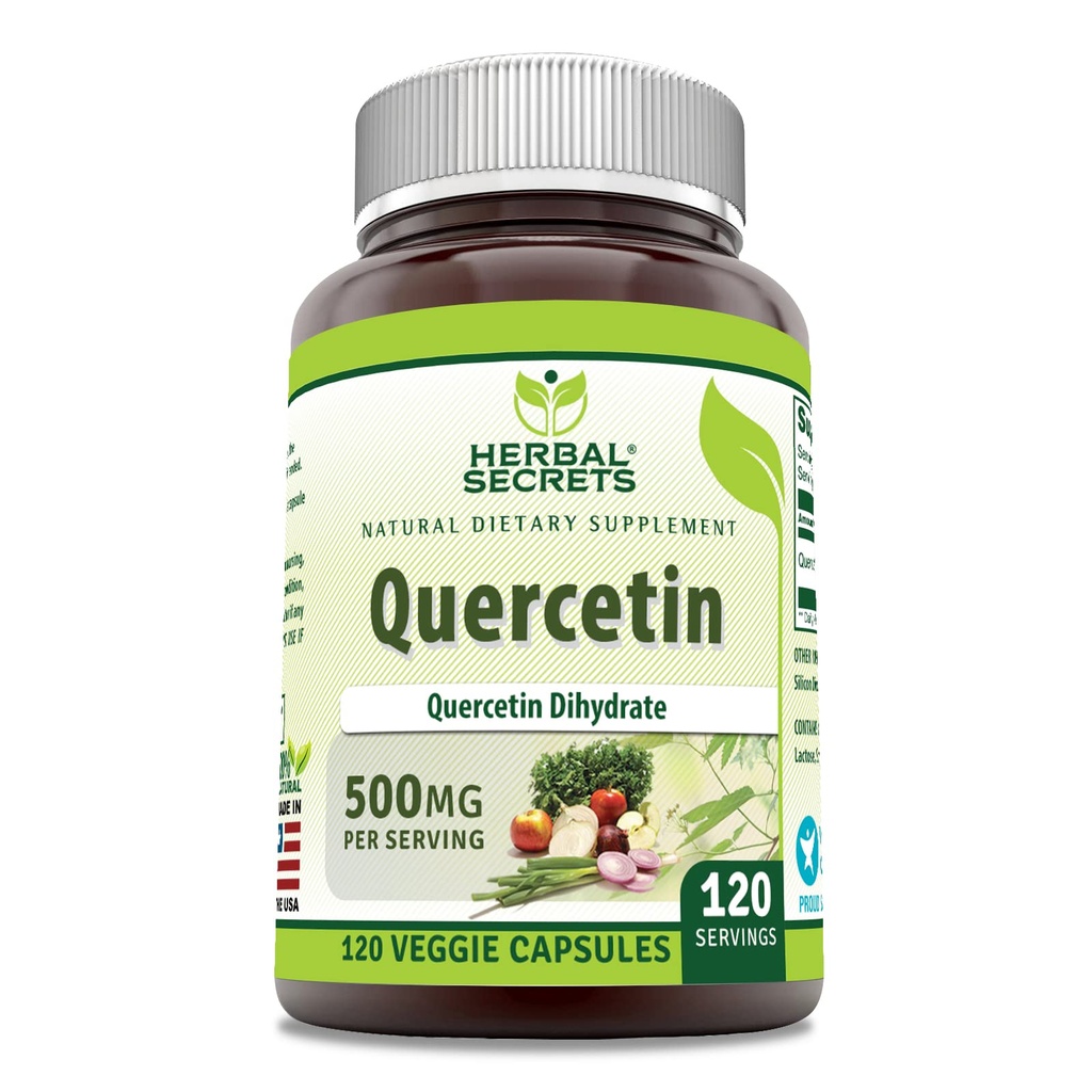 Herbal Secrets Quercetin 500 Mg Supplement 