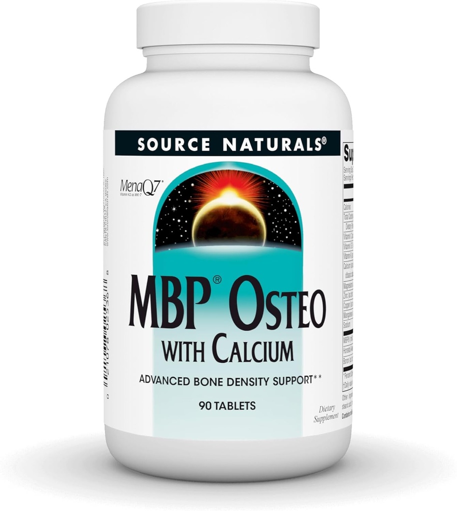 Source Naturals MBP Osteoideo kalsiumilla, kehittynyt luun tiheys tuki*, 90 tablettia