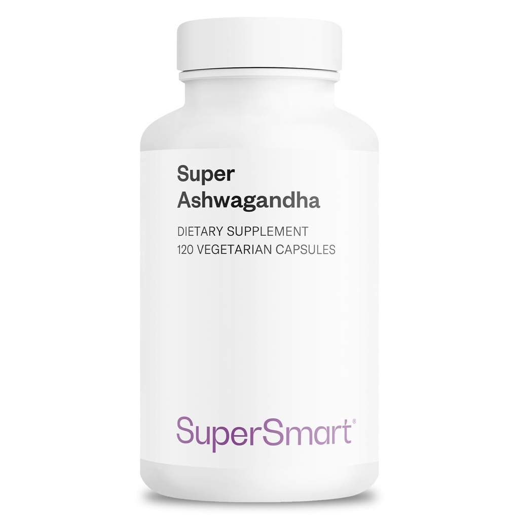 SuperSmart Super Ashwagandha 600mg päivässä (Patented) - KSM-66 Ashwagandha - High Potency 5% Withanolides ...