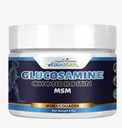 VITAMISAN Premium Organic Glukosamiini & Chondroitin Cream MSM, Arnica, & Collagen