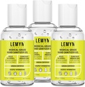 Lääketieteellisen luokan käsi Sanitizer Gel - 97% ORGAANINEN - 2 FL.OZ. PAKKAUS 3