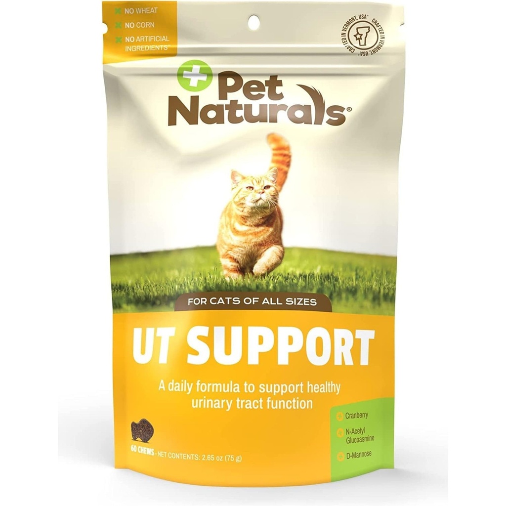 Pet Naturals UT tuki Virtsatie täydentää kissat, 60 purukumia
