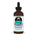 Source Naturals D-3-vitamiini nestepisaroita 2000 iu Tukee luun ja immuuniterveyden * - 2 Fluid oz