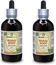 Maraalijuuri (Raponticum Carthamoides) Tincture, Organic kuivattu juuria Liquid Extract (Brand Name: HerbalTerra, Proudly Made in USA) 2x4 fl.oz (2x120 ml)