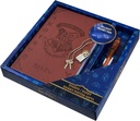 Harry Potter Lockable päiväkirja UV Näkymätön mustekynä lapsille, Teini-ikäiset, Secret Journal avain, vuoratut sivut, kirjetarvikkeet, lahjat lapsille (Brown UV Pen)