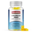 Alpha Lipoic Acid 600 mg Gummies, Sugar Free Chewable R Lipoic Acid Supplement for Antioxidantti & Neurosystem Support, Brian & Skin Health, Ananaksen maku 60